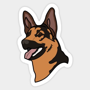 German Shepherd Guard Police Dog K9 Sticker